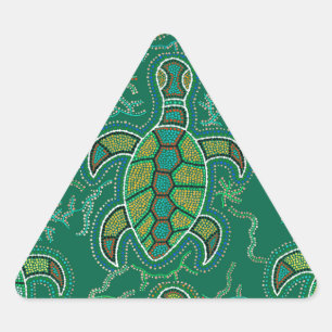 Caribbean Tortuga Triangle Sticker