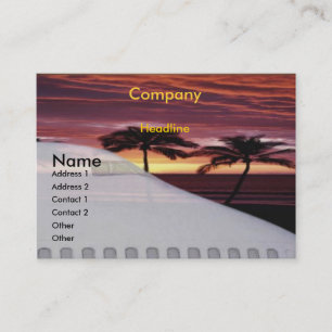 Caribbean Travel Business Card