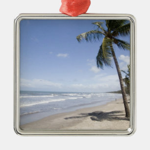 Caribbean - Trinidad - Manzanilla Beach on 2 Metal Ornament