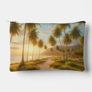 Caribbean/tropical/Hawaiian beach sunset Accessory Pouch