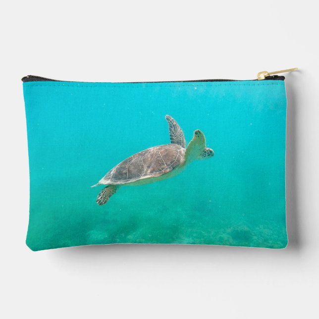 Caribbean Turtle Accessory Pouch (Back)