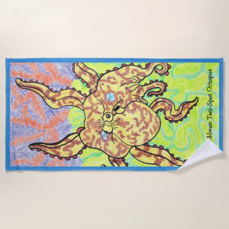 Caribbean Two-Spot Octopus Beach Towel