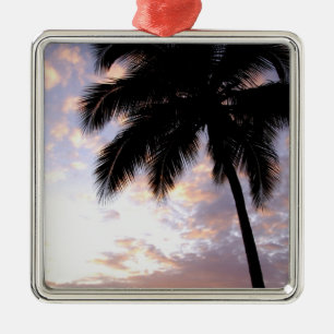 Caribbean, U.S. Virgin Islands, St.Thomas, 3 Metal Tree Decoration