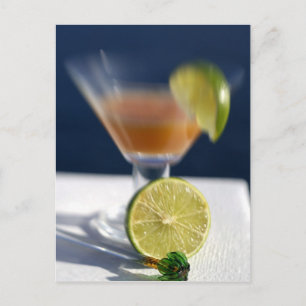 Caribbean, Virgin Islands. Tropical rum punch, Postcard