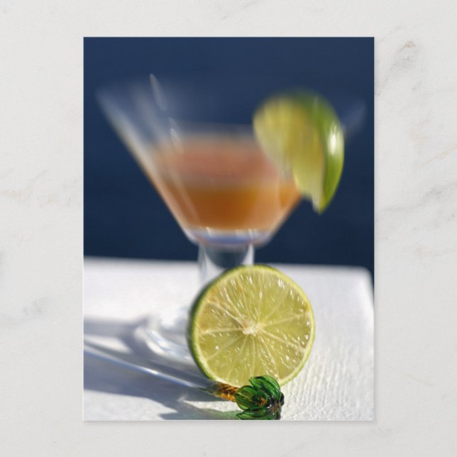 Caribbean, Virgin Islands. Tropical rum punch, Postcard (Front)