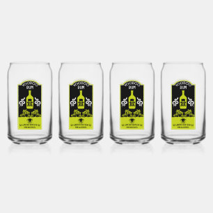 Caribbean Voodoo Rum Can Glass