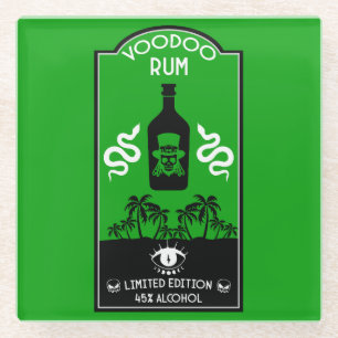 Caribbean Voodoo Rum Glass Coaster