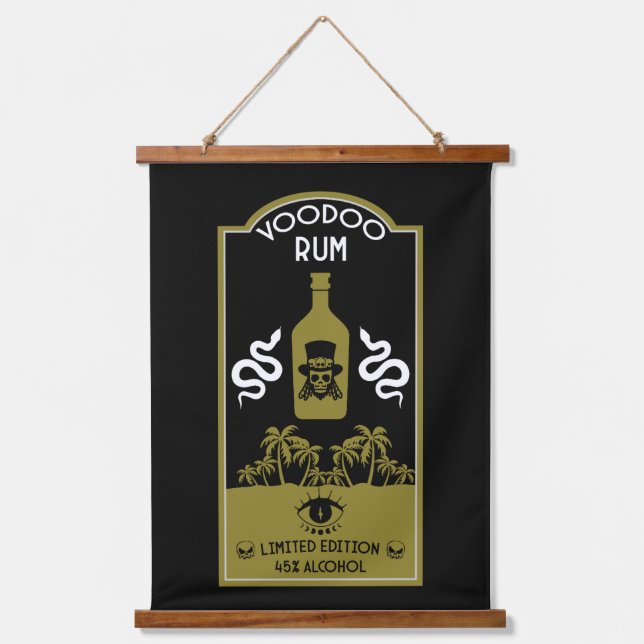 Caribbean Voodoo Rum Hanging Tapestry (Front)