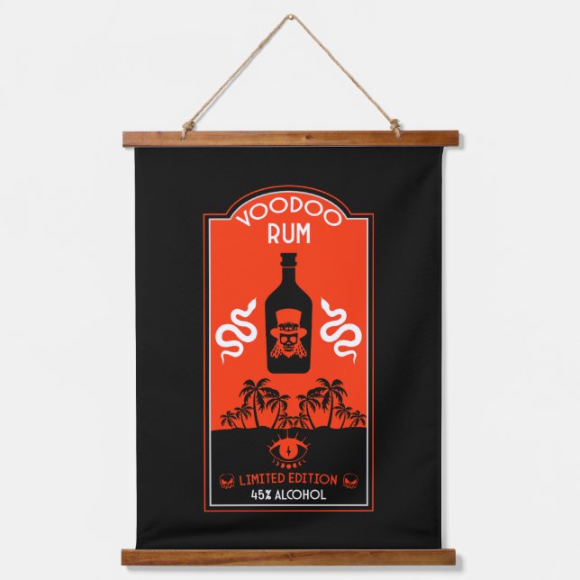 Caribbean Voodoo Rum Hanging Tapestry (Front)