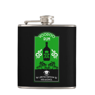Caribbean Voodoo Rum Hip Flask