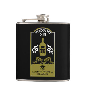 Caribbean Voodoo Rum Hip Flask
