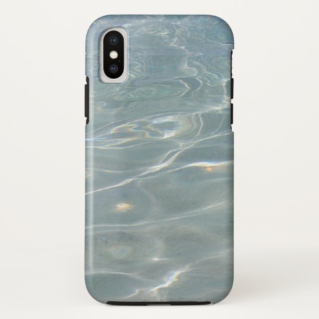 Caribbean Water Abstract Blue Nature Case-Mate iPhone Case (Back)