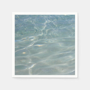 Caribbean Water Abstract Blue Nature Napkin