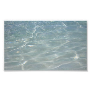 Caribbean Water Abstract Blue Nature Photo Print