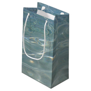 Caribbean Water Abstract Blue Nature Small Gift Bag