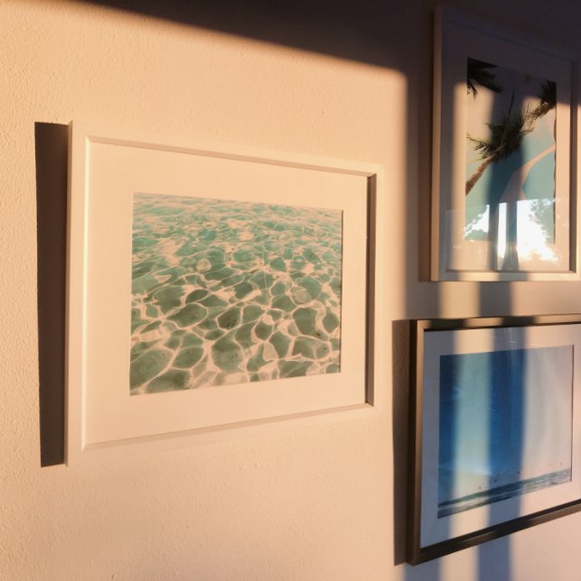 Caribbean Water Pattern and Texture Photography Poster (Creator Uploaded)