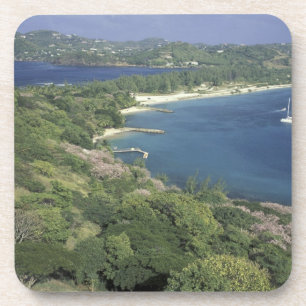 Caribbean, West Indies, St. Lucia. View of Coaster