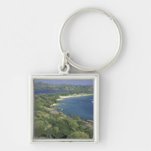 Caribbean, West Indies, St. Lucia. View of Key Ring