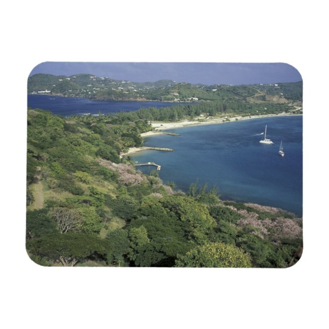 Caribbean, West Indies, St. Lucia. View of Magnet (Horizontal)