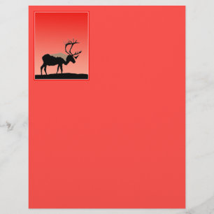 Caribou at Sunset  - Original Wildlife Art
