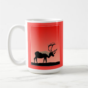 Caribou at Sunset  - Original Wildlife Art Coffee Mug