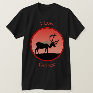 Caribou at Sunset - Original Wildlife Art T-Shirt
