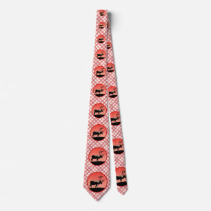 Caribou at Sunset - Original Wildlife Art Tie