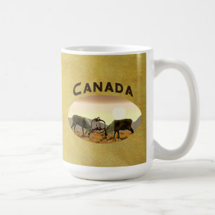 Caribou Duel - Canada Coffee Mug