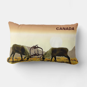 Caribou Duel - Canada Lumbar Cushion