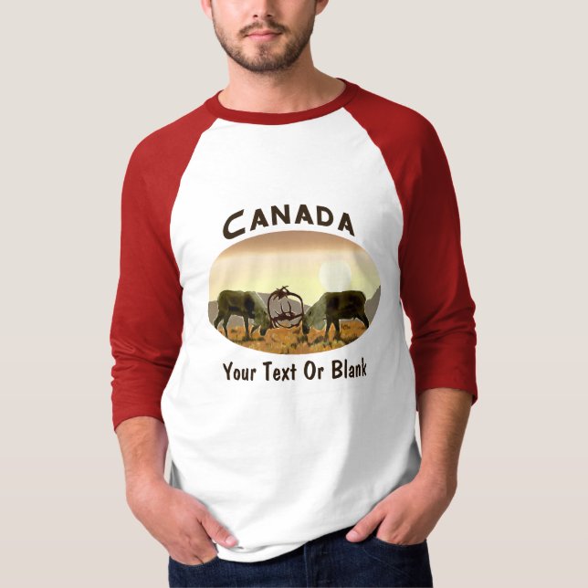 Caribou Duel - Canada T-Shirt (Front)