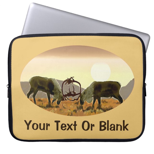 Caribou Duel Laptop Sleeve (Front)