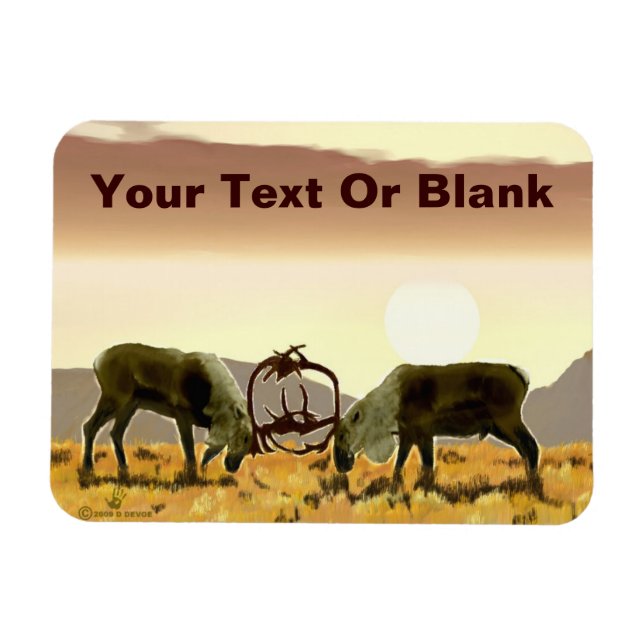 Caribou Duel Magnet (Horizontal)