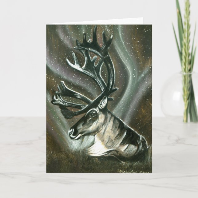 Caribou Greeting Card (Front)