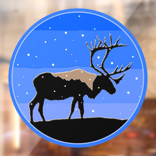 Caribou in Winter - Original Wildlife Art