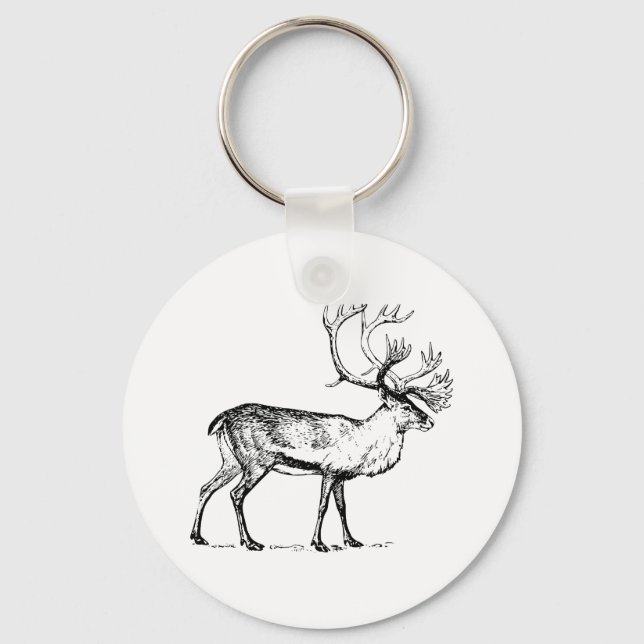 Caribou Key Ring (Front)