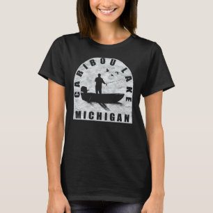 Caribou Lake Fishing Michigan T-Shirt