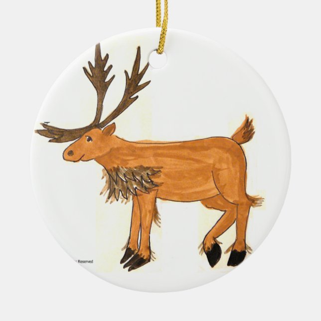 Caribou Ornament (Front)