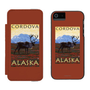 Caribou Scene - Cordova, Alaska Incipio Watson™ iPhone 5 Wallet Case