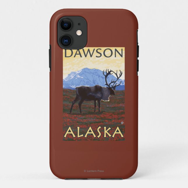 Caribou Scene - Dawson, Alaska Case-Mate iPhone Case (Back)