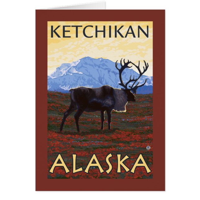 Caribou Scene - Ketchikan, Alaska (Front)