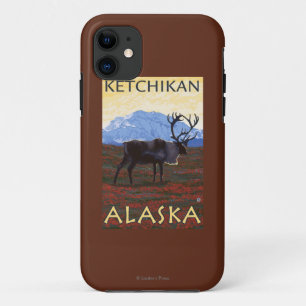 Caribou Scene - Ketchikan, Alaska iPhone 11 Case