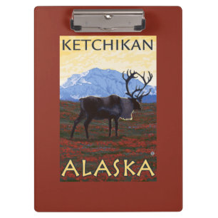 Caribou Scene - Ketchikan, Alaska Clipboard