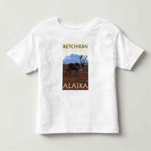 Caribou Scene - Ketchikan, Alaska Toddler T-Shirt