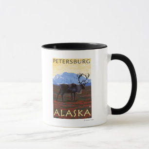 Caribou Scene - Petersburg, Alaska Mug