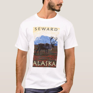 Caribou Scene - Seward, Alaska T-Shirt