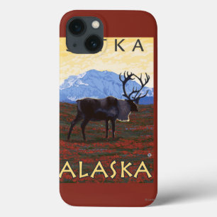 Caribou Scene - Sitka, Alaska iPhone 13 Case