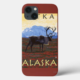 Caribou Scene - Sitka, Alaska iPhone 13 Case
