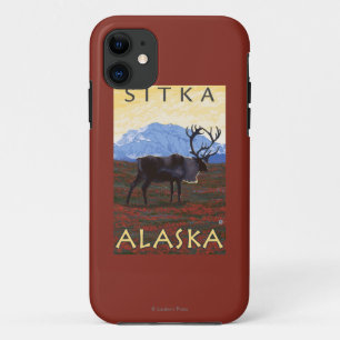 Caribou Scene - Sitka, Alaska iPhone 11 Case