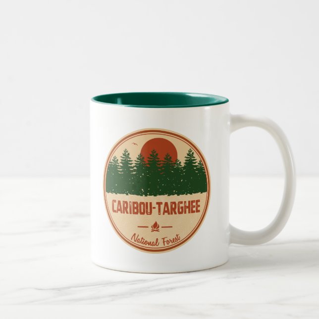Caribou-Targhee National Forest Two-Tone Coffee Mug (Right)