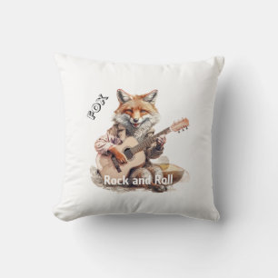 Caricature Cartoon Animal Fox A musical Cushion